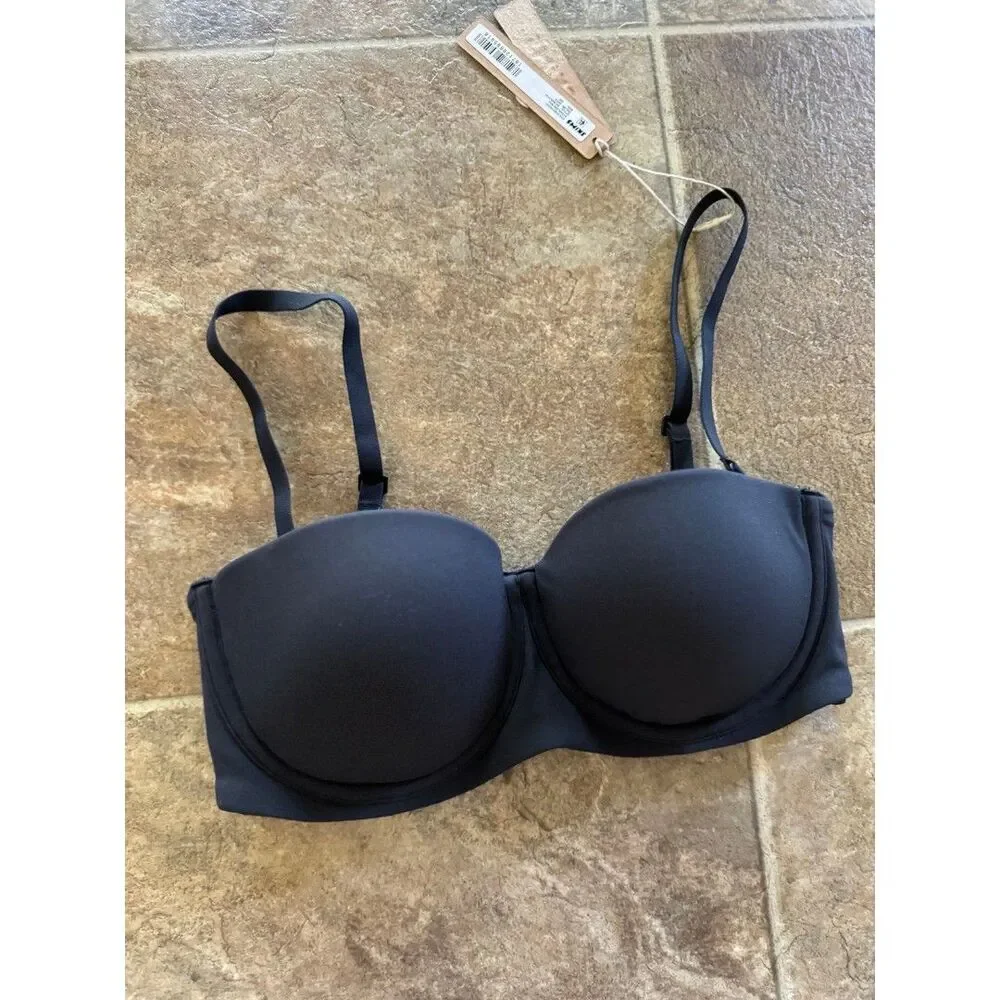 Skims Fits Everybody Strapless Bra Onyx Size 32C - Picture 4 of 9